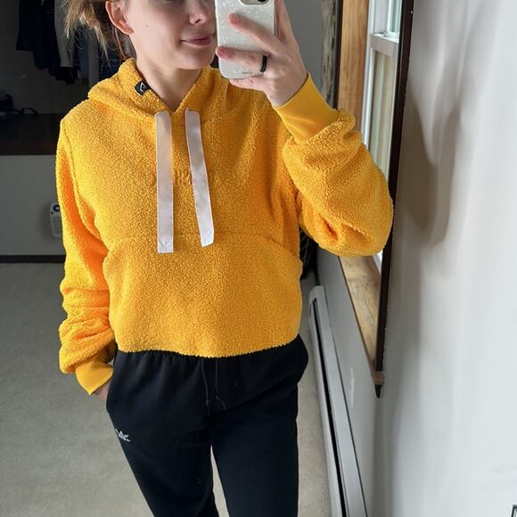 Gymshark Tops - Gymshark: Yellow Sherpa Hoodie